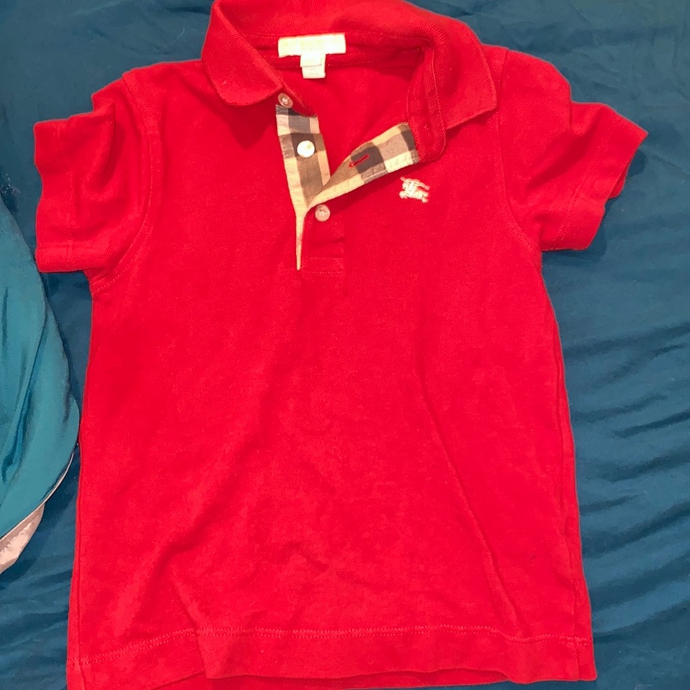 Burberry collar t shirt